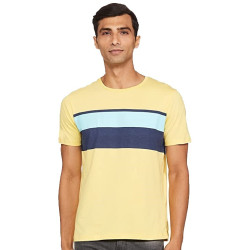 Chest Print Round Neck Tees